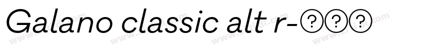 Galano classic alt r字体转换